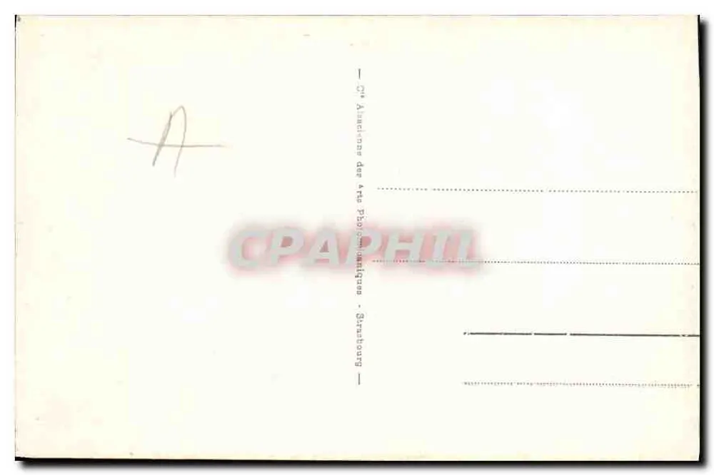 Dieppe - Die Felsen und die Klippen — Antike Ansichtskarte n°53, Verlag Strasbourg - Rückseite