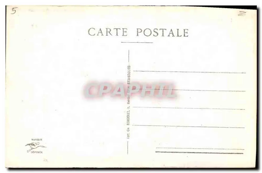 Mulhouse - Entrada na Cidade — editor Marquet, n°5 - Verso