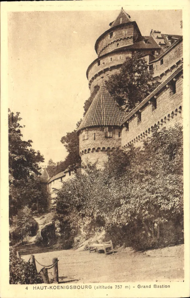 Haut-Koenigsbourg — Grand Bastion — Sonderausgabe am Schloss - Vorderseite