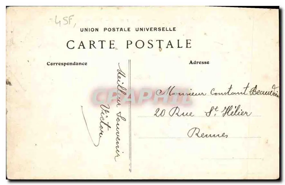 Saint-Malo — Aussicht vom Môle — Sammlung GEMMAIN & Cie, Nr. 2687 - Rückseite