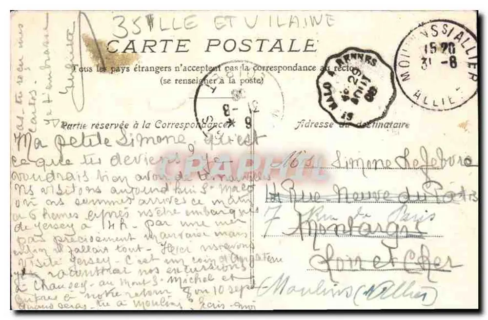 Saint-Malo — Vista geral — F.L. - Verso