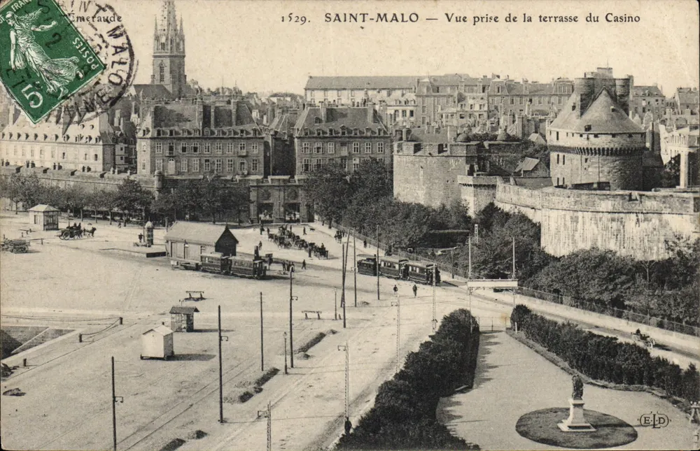 SAINT-MALO — Ansicht vom Terrassen des Casinos — Verlag ELP, n° 1529 - Vorderseite