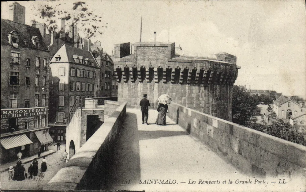 Saint-Malo — Die Mauern und die Grande Porte — LL. - Vorderseite