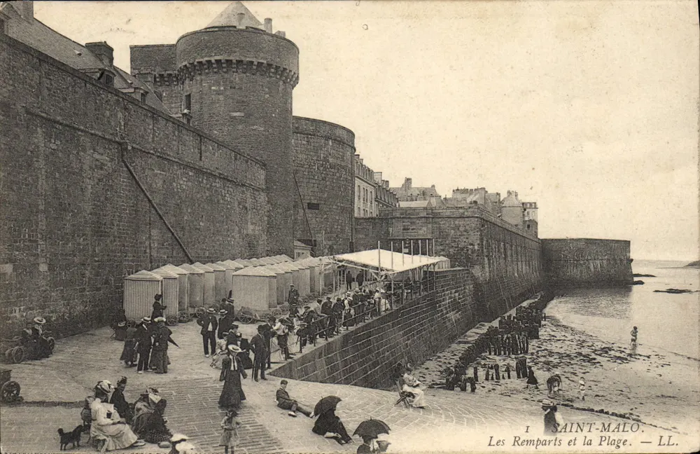 Saint-Malo — Die Mauern und die Strände — LL. - Vorderseite