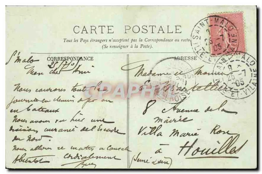 Saint-Malo — Die Mauern und die Strände — LL. - Rückseite
