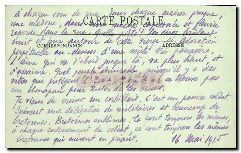 Saint-Malo — Die Große Pforte und die Gottesmutter der Wunder — LL. n° 226 - Rückseite