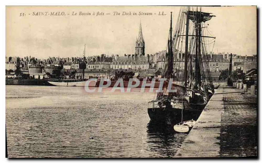Saint-Malo - Le Bassin à flots — The Dock in Stream — LL. - Vorderseite