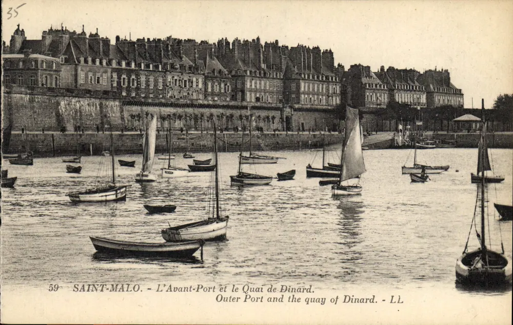 Saint-Malo - Der äußere Hafen und der Quai von Dinard - LL - Vorderseite