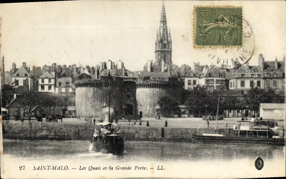 Saint-Malo — Die Kais und die Grande Porte — LL. - Vorderseite