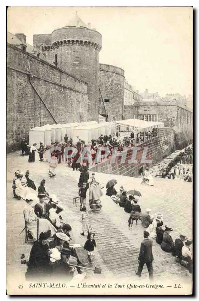 Saint-Malo — Der Fächer und die Turm Quic-en-Groigne — LL. Nr. 45 - Vorderseite
