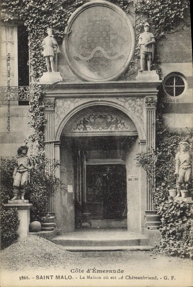 Saint-Malo - Das Haus, in dem Châteaubriand geboren wurde - G. F. - Côte d'Émeraude - Vorderseite