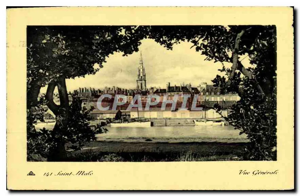 Saint-Malo — Vista Geral — Editor: E. DUT. & ENDOUROVRA N° LE NOIDA - Frente