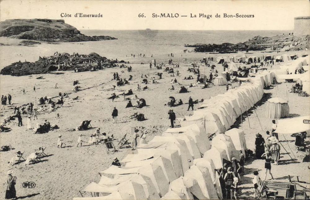 St-Malo — La Plage de Bon-Secours — Côte d’Emeraude, n°66 - Vorderseite