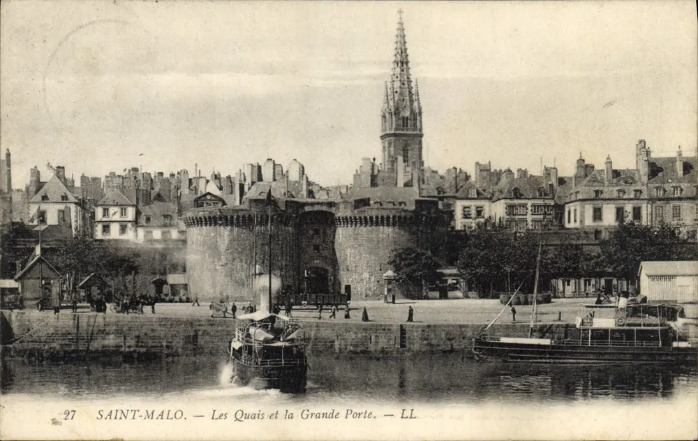 Saint-Malo — Die Quais und die Grande Porte — LL - Vorderseite