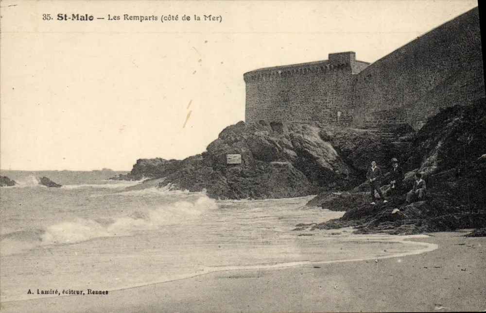 St-Malo — Die Mauern (Seite zum Meer) — A. Lamiré, Verleger, Rennes - Vorderseite