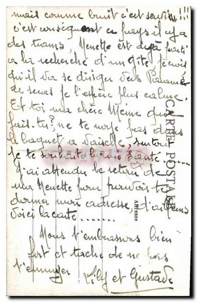 St-Malo (I.-et-V.) — Allgemeiner Blick auf den Hafen bei Ebbe — A. Lantro, Verlag, Nantes - Rückseite