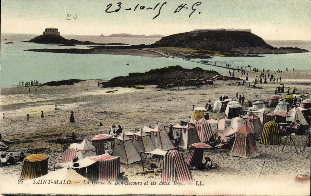 Saint-Malo — La Grève de Bon-Secours und die beiden Beys — LL. - Vorderseite