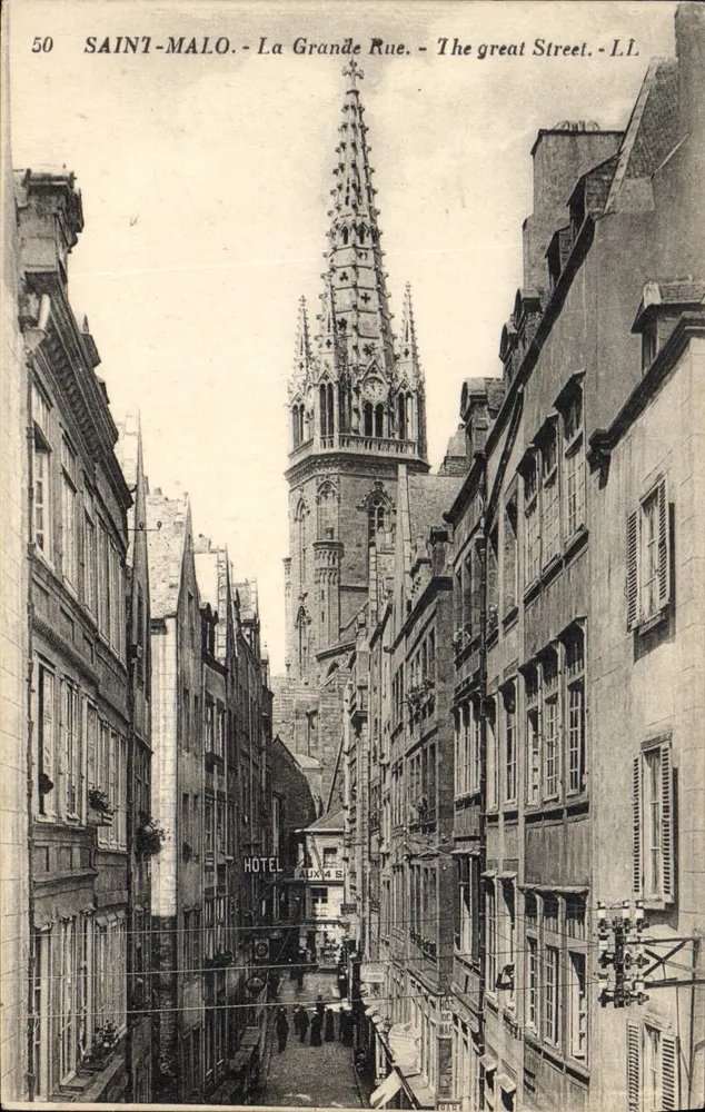 SAINT-MALO - A Grande Rua - The great Street - L.L. - Frente