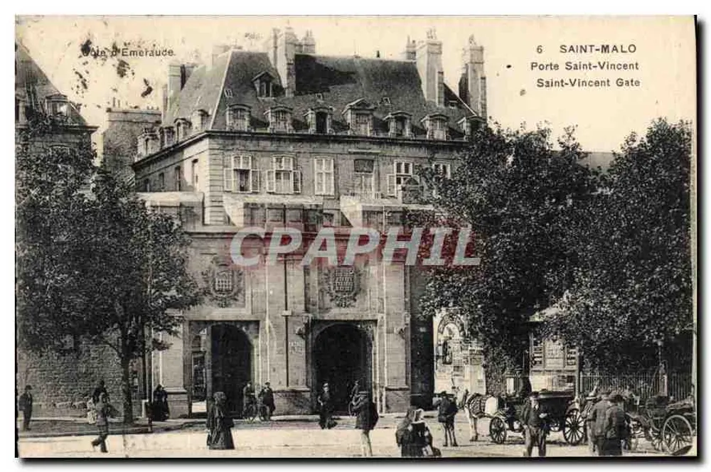 Saint-Malo — Porte Saint-Vincent — Verlag Voila d'Emeraude, Nr. 6 - Vorderseite