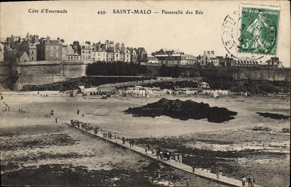 Saint-Malo — Passerelle des Bés — Côte d'Emeraude — Verlag Côte d'Emeraude, Nr. 449 - Vorderseite