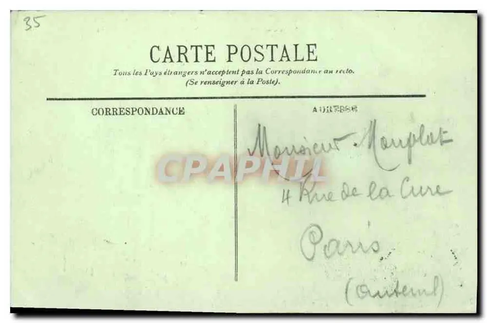 Saint-Malo — Le Môle et la Cale de Dinard — LL. — Éditeur LL. — N° 37 - Verso