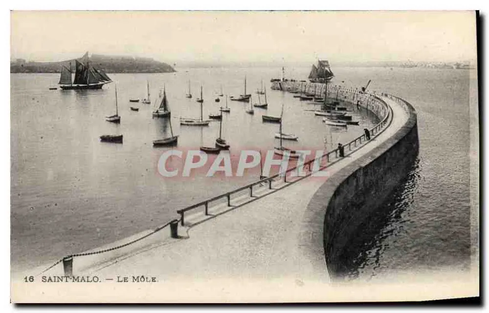 Saint-Malo — Le Môle — Éditeur : Lévy Fils & Cie, n°16 - Frente