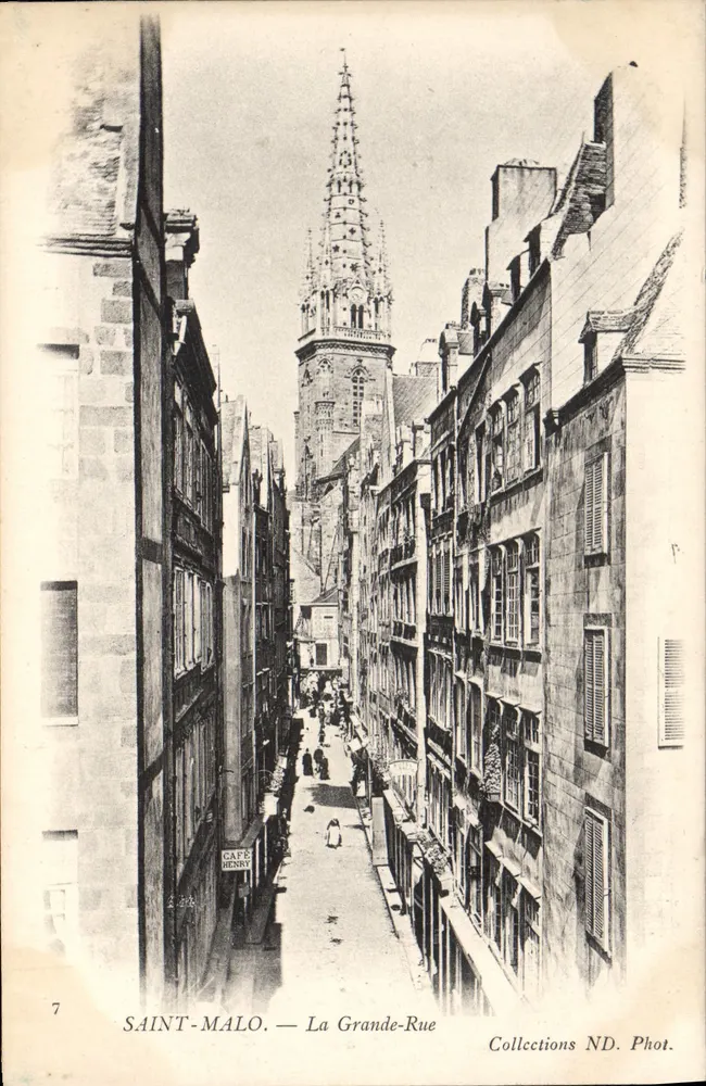 Saint-Malo — A Grande-Rua — Coleções ND. Fot. - Frente