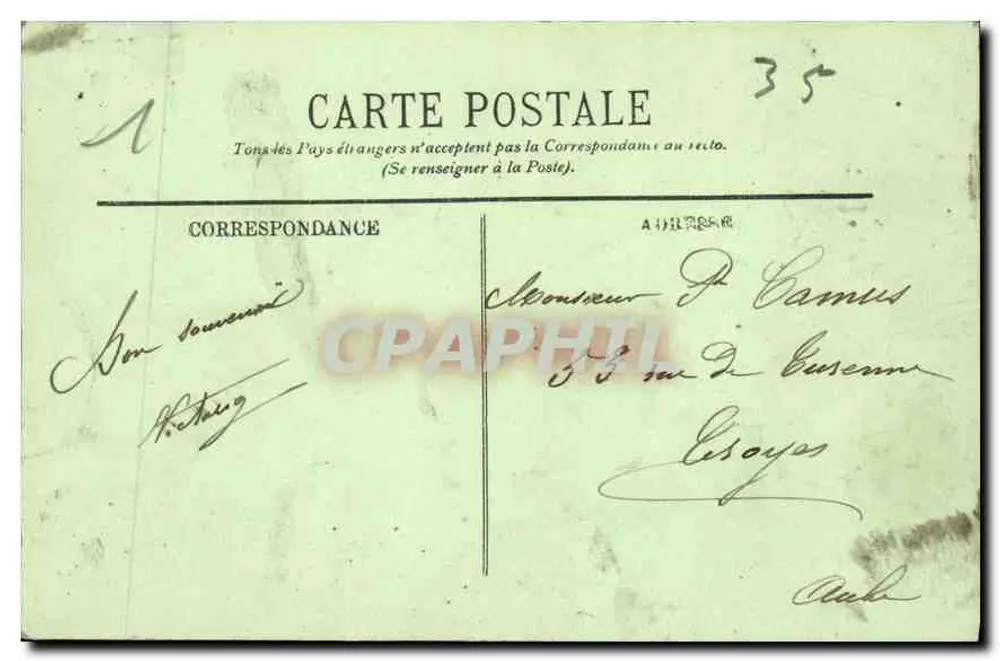 Saint-Malo — O Môle e a Cale de Dinard — LL. n°37 - Verso