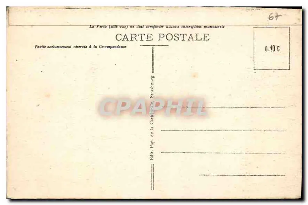 Straßburg - La Petite France — Verlag Pap. de la Cathédrale, n° 99 - Rückseite