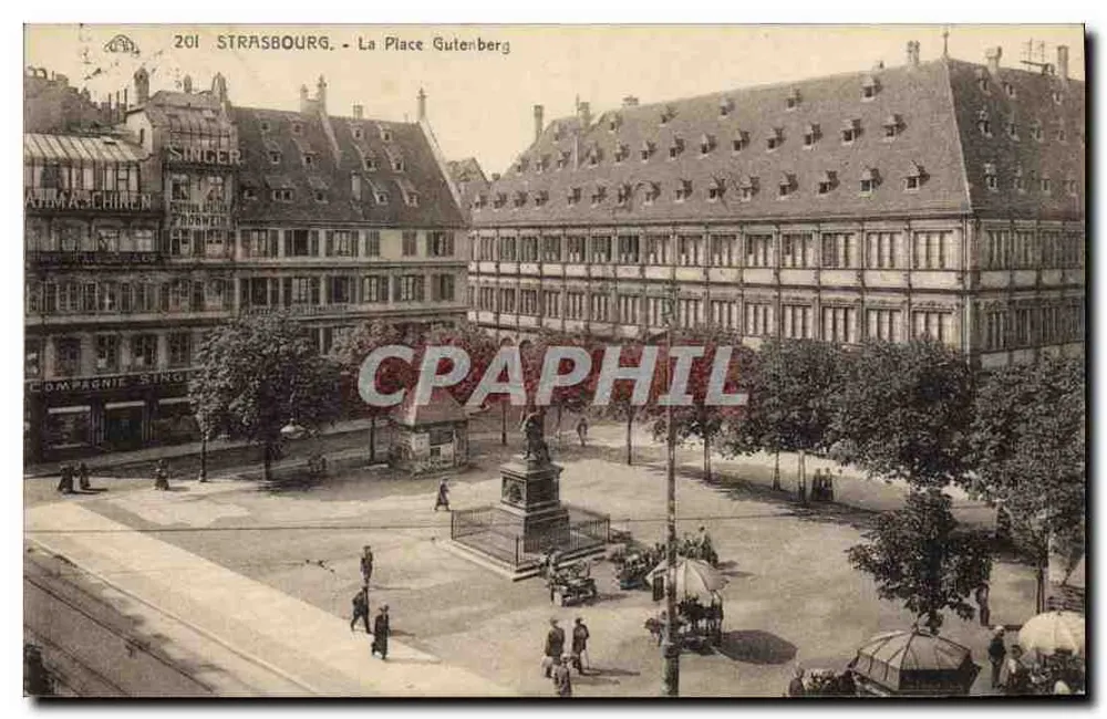 Strasbourg - A Place Gutenberg — n° 201 - Frente