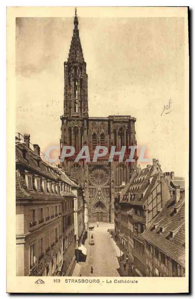 Estrasburgo - A Catedral — editor Cie Alsacienne des Arts Photographiques, n° 169 - Frente