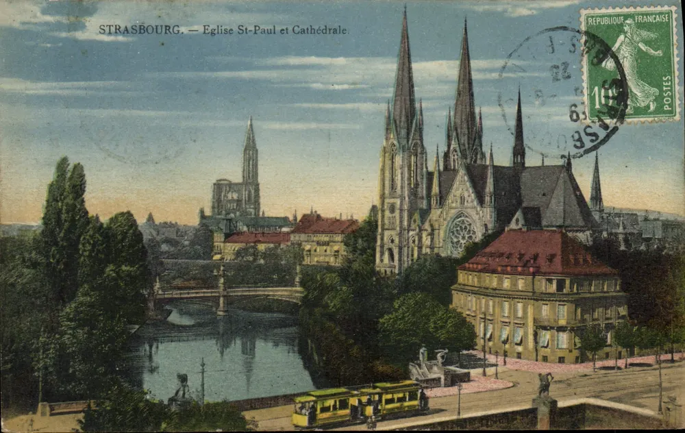Strasbourg — Kirche St-Paul und Kathedrale — Félix Inub, Verlag - Vorderseite