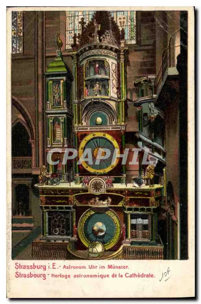 Strasbourg - Astronomische Uhr der Kathedrale — Jof - Vorderseite