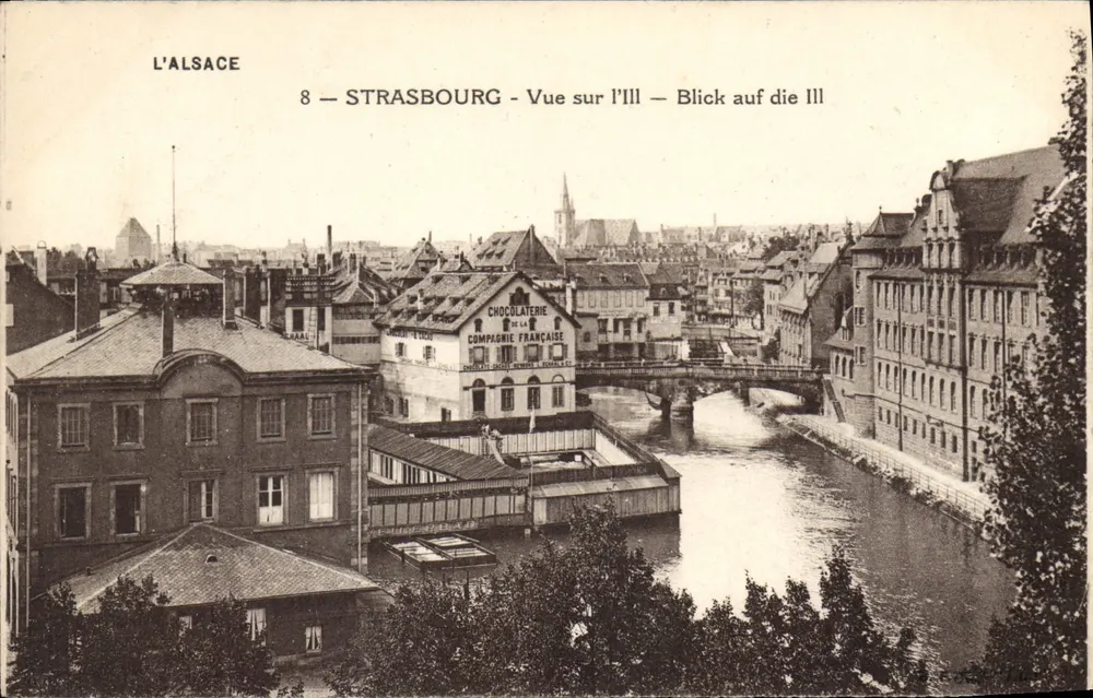Straßburg — Blick auf die Ill — Blick auf die Ill — Compagnie Française - Vorderseite