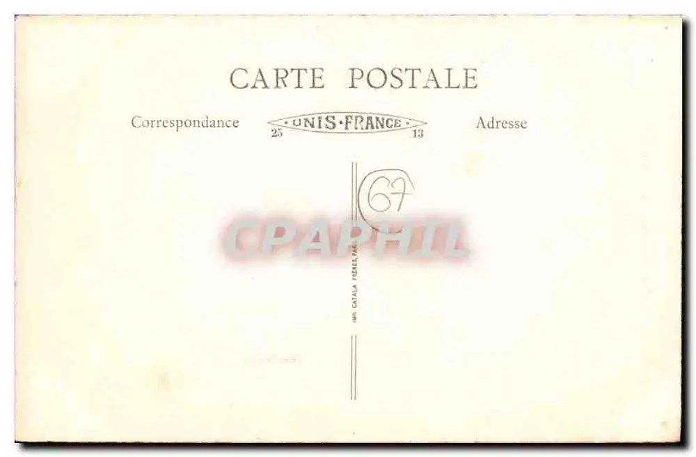 Strasbourg - Quai des Moulins — Mühlplan — B.F. "Lux" - Rückseite