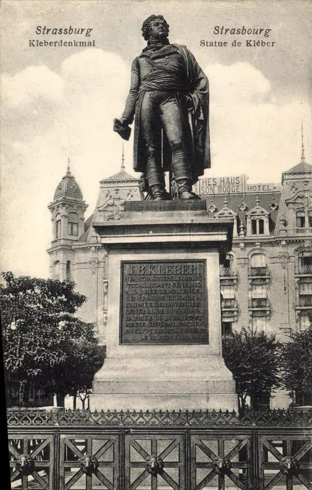 Strasbourg — Estátua de Kléber — Editor Felia Lüb - Frente