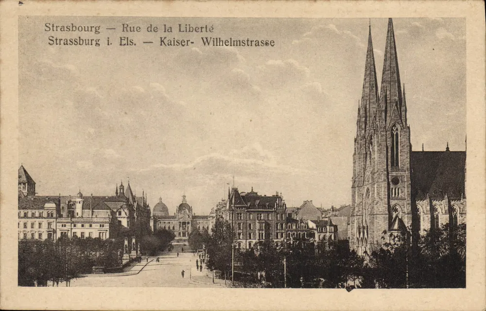 Estrasburgo — Rue de la Liberté — editor Moll & Lade, Estrasburgo - Frente