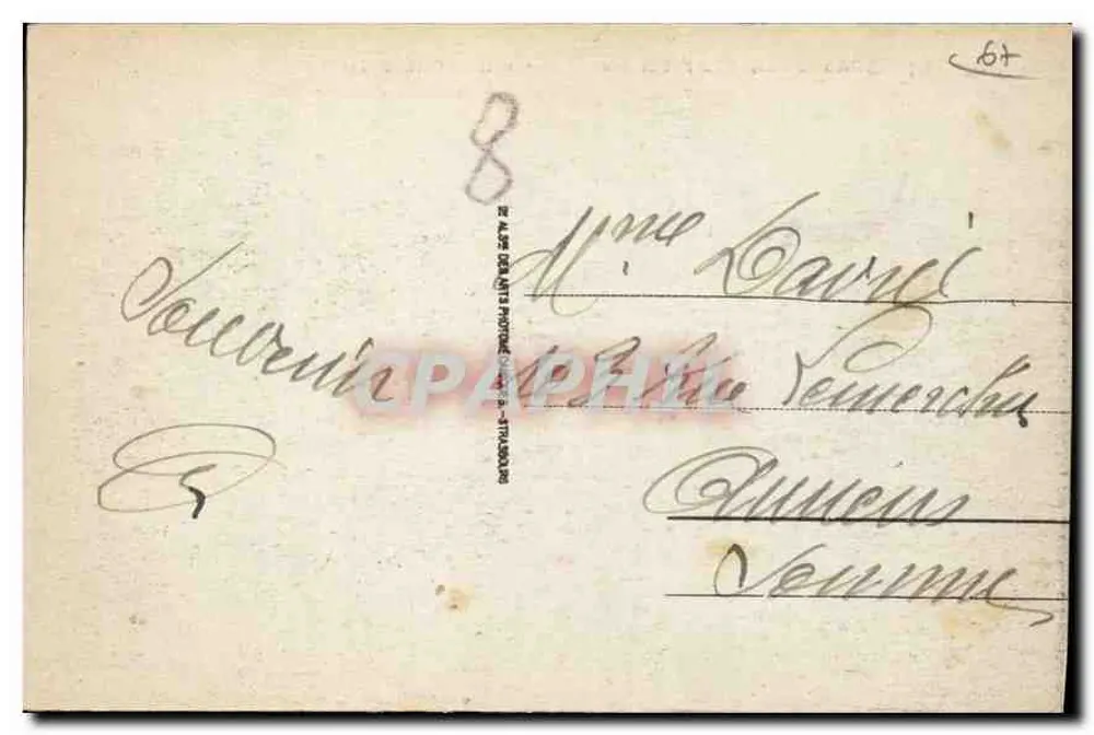 Straßburg - Das Schloss der Rohan und die Kathedrale — Verlag C.A.L. Nr. 197 - Rückseite