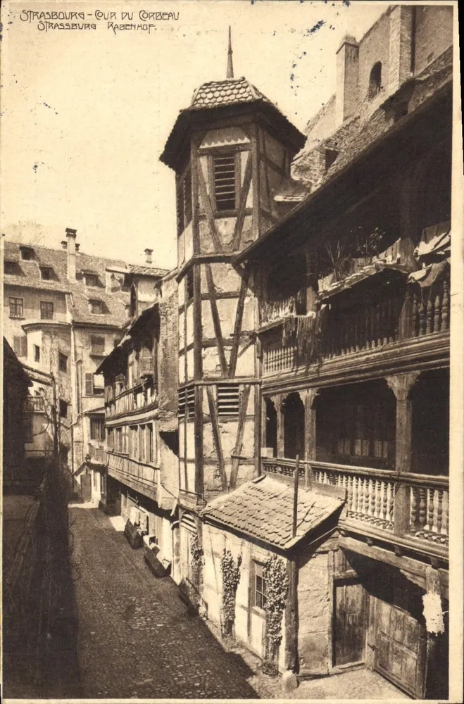 Estrasburgo - Cour du Corbeau — editor Hélio 104 - Frente