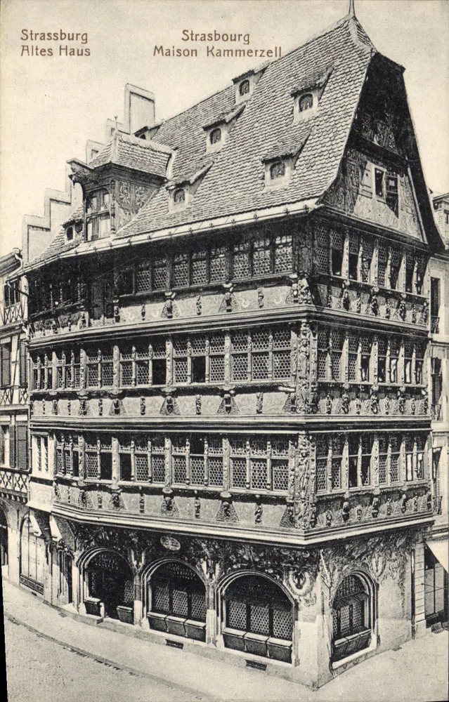 Estrasburgo — Altes Haus (Casa Kammerzell) — editor não identificado, número de série não visível - Frente
