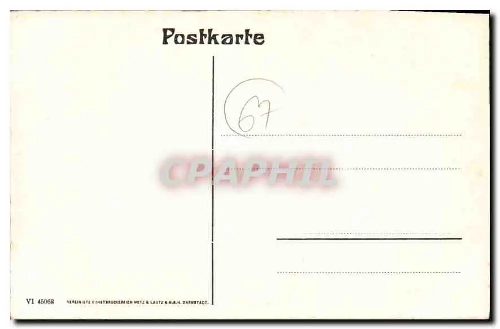 Straßburg I. E. — Landesausschussgebäude — Verlag Vereinigte Einheitsdruckereien Metz & Laute - Rückseite