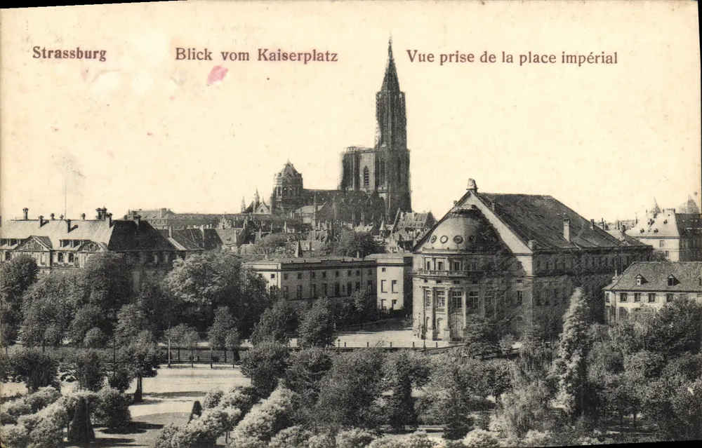Straßburg — Ansicht vom kaiserlichen Platz — n° 67 - Vorderseite