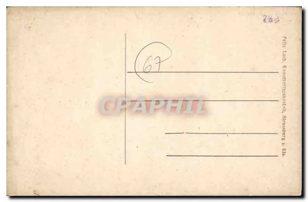 Strassburg i. Els. — Kaiser-Wilhelmstrasse — editor não identificado - Verso