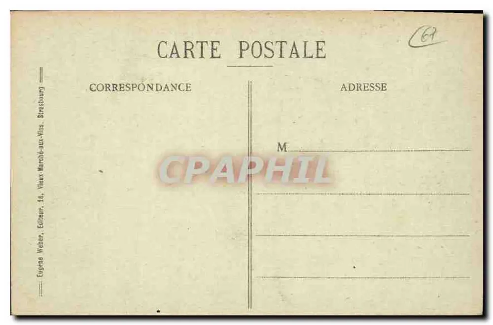 Strasbourg - A Catedral (Lado Sul) — Editor Weber, Strasbourg - Verso