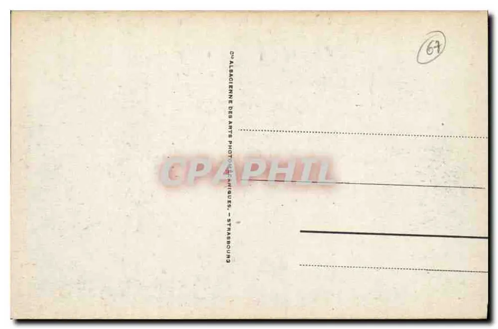 Straßburg - Place de la République und Palast des Rheins — Verlag C. Albacienne des Arts Photographiques, Nr. 166 - Rückseite