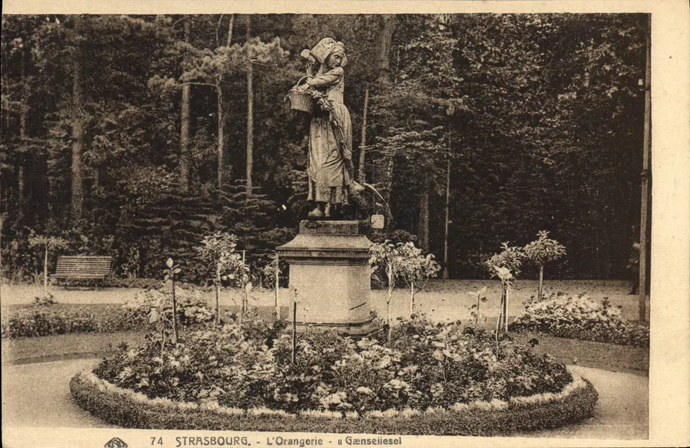 Strasbourg - A Orangerie - « Gænseliesel » — editor anônimo, n° de série 74 - Frente