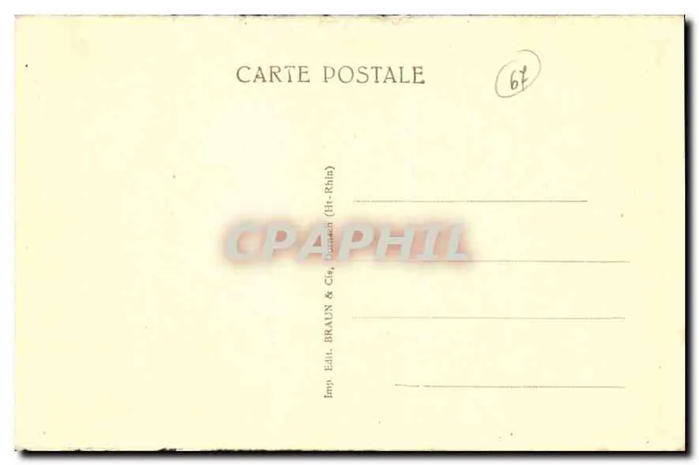 Strasbourg — La Marseillaise — Braun & Cie, Imp. (Ht.-Rhin) - Verso