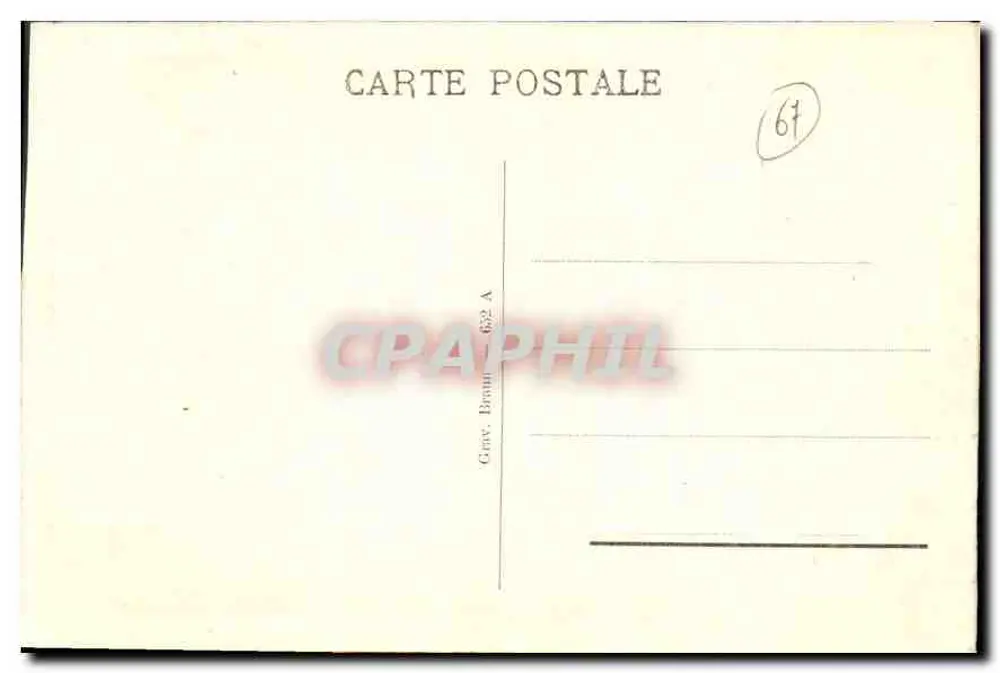 Estrasburgo — Casa com Galerias — Grav. Broun 652 A - Verso