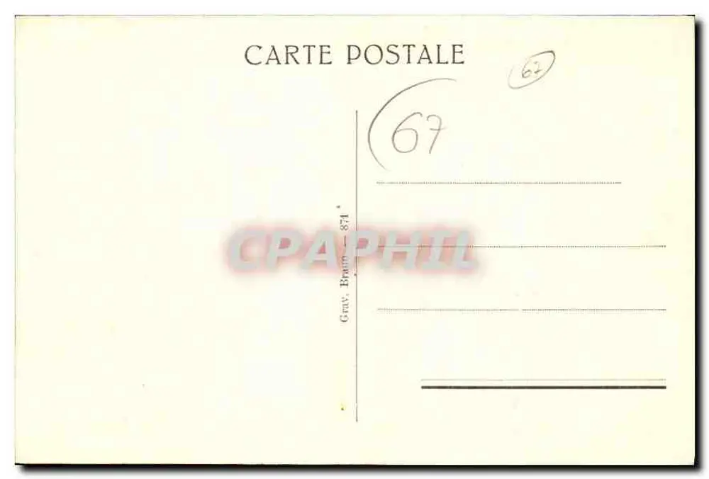 Strasbourg — Plac Kléber — rysunek 871 - Rewers