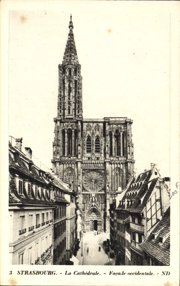 Estrasburgo - A Catedral - Fachada ocidental - ND - Frente